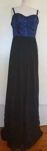 CITY CHIC Womens Blue/Black Special Occasion Maxi Dress Size XS - Picture 1 of 6