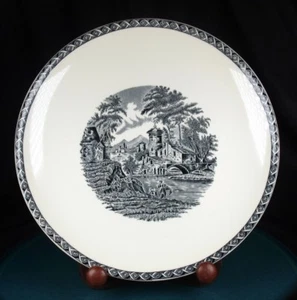 Wedgwood Lugano 9 1/2 Zoll Runde Flache Kuchenplatte 1. Qualität Top Zustand - Bild 1 von 2