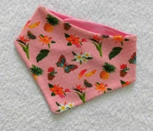  Halstuch ♥  Dreiecktuch ♥  Blumen und Schmetterlinge  ♥ handmade - Bild 1 von 2