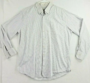 Peter Millar Karo Baumwolle Langarm Hemd Herren XL Distresed - Bild 1 von 9