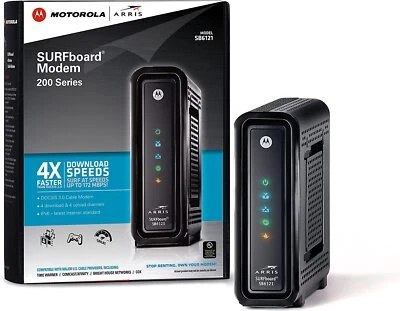 Motorola SURFboard eXtreme (Arris) SB6121 - DOCSIS 3.0 Cable Modem 172Mbps - Image 1 of 4
