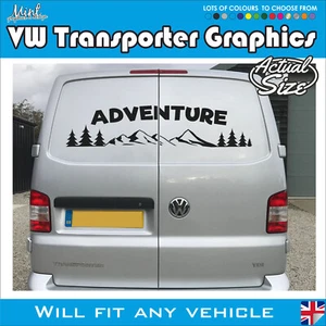VW VOLKSWAGN Transporter Rear Motorhome Camper Van Graphics Decal Campervan  258 - Picture 1 of 4