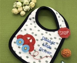 Baby Drool Bib, Colorful Absorbent Cotton Teething Towel, Waterproof Baby Bib - Picture 1 of 5