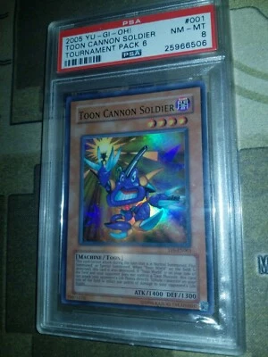Yu-Gi-Oh! Tournament Pack 6 Toon Cannon Soldier TP6-EN001 Ultra Rare PSA 8 NM-M - Image 1 of 2