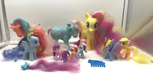 Vintage G1 & G3 My Little Pony Lot Of 9 Ponies Big & Small Figures 1980's - 2013 - Picture 1 of 11