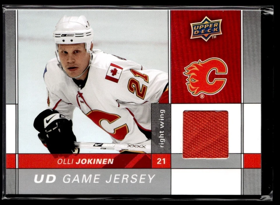 2009-10 Hockey Olli Jokinen Jersey 1 color Calgary Flames #GJ2-OJ - Image 1 of 2