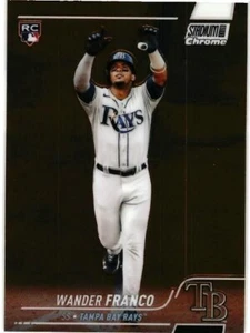 2022 TOPPS STADIUM CLUB CHROME # 100 - WANDER FRANCO - ROOKIE CARD - TAMPA BAY - Picture 1 of 2
