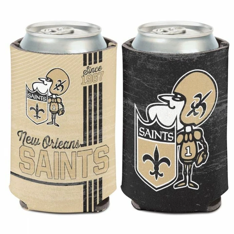 NEW ORLEANS SAINTS 2 SIDED SOFT FOAM CAN BOTTLE COOZIE COOLER KOOZIE LICENSED Cover