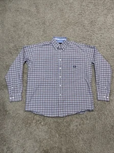 Cinch Hemd Herren Größe M Mehrfarbig Kariert Langarm Button Down 100% Baumwolle - Bild 1 von 16