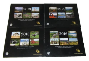 2013, 2014, 2015 & 2016 America The Beautiful Uncirculated Coin Set US Mint OGP - Picture 1 of 12