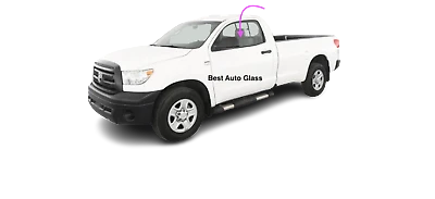 Fit 2007-2018 Toyota Tundra Pickup 2D Standard Side Front Left Door Window Glass - Image 1 of 4