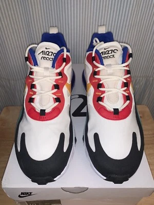 Nike Air Max 270 React Bauhaus Phantom University Gold AO4971 002 sz 10 - Image 1 of 4