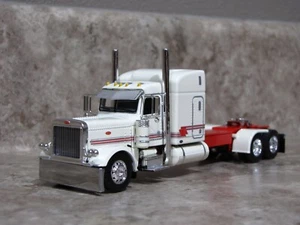 DCP 1/64 Cream Red Peterbilt 389 Semi Truck Farm Toy - Picture 1 of 4