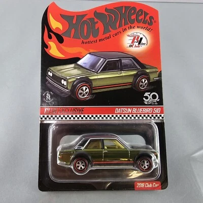 Hot Wheels RLC Datsun Bluebird 510 Antifreeze Spectraflame 2018 Club Car NEW - Image 1 of 4