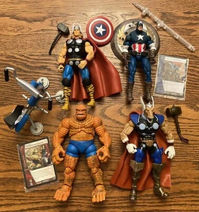 Toybiz Marvel Legends 4 Set - Captain America, Thor, Beta Ray Bill, Thing LOOSE! - Picture 1 of 11