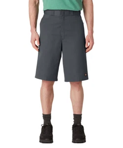 Dickies Men’s Loose Fit Flat Front 13” Work Shorts in Charcoal 42283CH - Picture 1 of 3