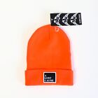 New A Lost Cause Orange Tall Beanie knit hat streetwear indie neon bright logo