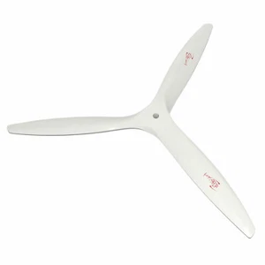 13x7 propeller 3-blade wood white RC fuel engine plane wooden 13" Prop - Picture 1 of 12
