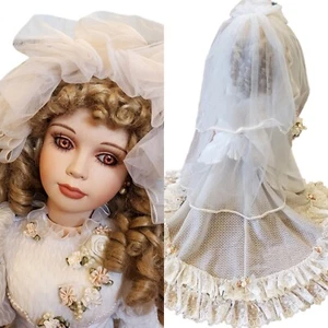 Show Stoppers 27" Bride Large Porcelain Doll Wedding Blonde Hair Celeste No Box - Picture 1 of 12