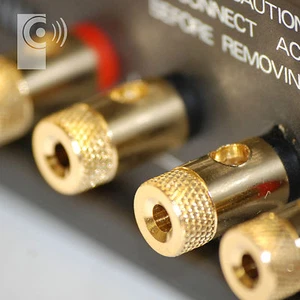4 x EDGE Amplifier /Speaker Binding Posts (SOLDER TYPE) for 4mm Banana Plug - Picture 1 of 11