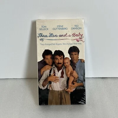 Three Men and a Baby (VHS, 1987) Tom Selleck Ted Danson NEW Factory Sealed Foto 1 de 3