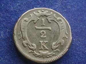 1/2 Kreuzer oJ Wien Franz Stefan - W/20/376 - Picture 1 of 2