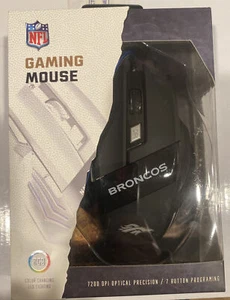 Denver Broncos Official NFL Licensed Gaming Mouse RGB Lightning 7200 DPI UNIQUE! - Picture 1 of 3