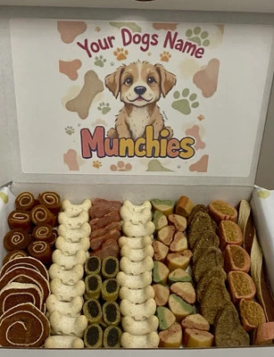 BARK4BISCUITSUK Dog Gift Treat Pamper Hamper Selection Box Personalised Pet Puppy Box