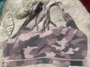 New Sold Out Lululemon "Free to Be Serene" Bra size 8 "Misty Mauve Camo" - Picture 1 of 3