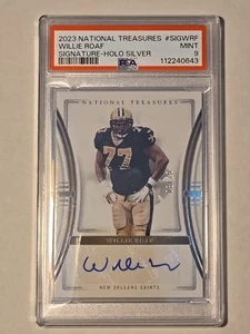 National Treasures Willie Roaf Signatures 2023 Holo Silver PSA 9/25 HOF POP 1 - Imagen 1 de 7