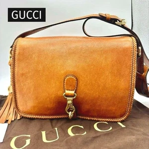 GUCCI GG Leather Brown Marrakech Shoulder Bag used - Picture 1 of 20