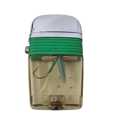 Señuelo anzuelo pesca con mosca encendedor Scripto Vu vintage FUNCIONA NECESITA FLUIDO Foto 1 de 4
