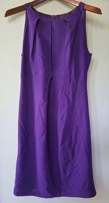 Vestido vaina Martin Grant para mujer de lana/seda hasta la rodilla púrpura talla M Foto 1 de 4