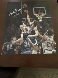 DAVID THOMPSON SIGNED NC STATE WOLFPACK 16x20 PHOTO W/ HOF 96. JSA COA - Picture 1 of 5