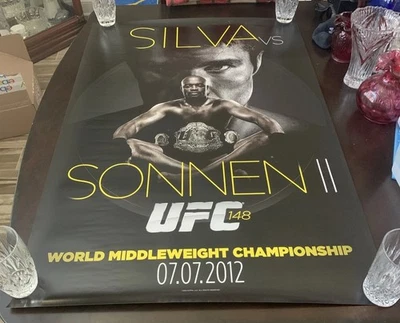 Official UFC 148 LE Anderson Silva vs Sonnen 2 Poster 27x39 Wrestling - Image 1 of 4