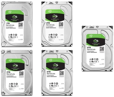 interne Festplatte Seagate BarraCuda 1TB / 2TB / 4TB / 6TB / 8TB - 3.5 Zoll SATA - Bild 1 von 4