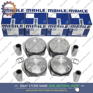 4x MAHLE Pistons&Rings 10:1 Φ84+0.5mm For BMW 428i 328i X3 F30 F10 N20B20A 2.0T - Picture 1 of 5