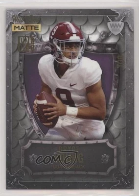2022 Matte SP Exclusive Weekend Warrior Football White/Purple /10 Bryce Young - Image 1 of 2