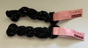 (2) Louisa Harding MULBERRY HANDPERLEN Garn SCHWARZ #14 Glas Metallic Perlen - Bild 1 von 6
