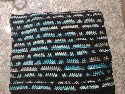 handmade crochet afghan / throw blanket new - Image 1 of 4