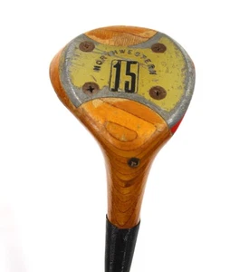 Vintage Northwestern 15 Fairway Wooden Head Golf Club RH 38.5" Stainless Shaft - Picture 1 of 7