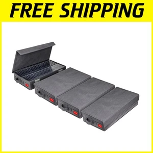 Grey Cassette Tape Organizer - 16.34 x 9.25 Inches - Picture 1 of 7