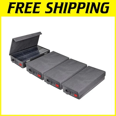 Grey Cassette Tape Organizer - 16.34 x 9.25 Inches - Image 1 of 4