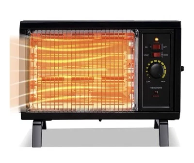 Portable Rapid Radiant Heater,1250/1500W Adjustable Thermostat, Indoor
