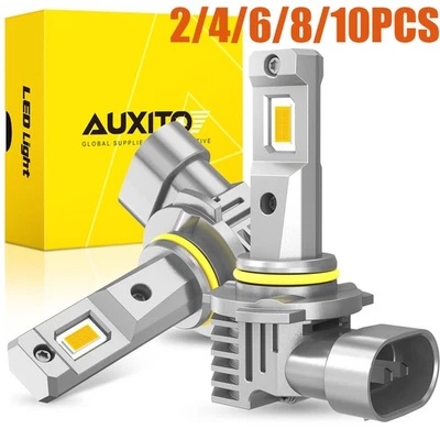 High&Low Beam Super Bright Amber M6 H10 LED Headlight KIT Combo Bulbs2-10x - Image 1 of 4