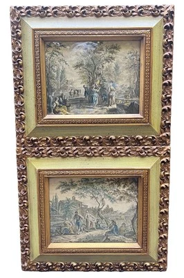 F. Bartolozzi/Zocchi Art Deco Wall Hanging Framed Print, Italian,Interior Design - Image 1 of 4