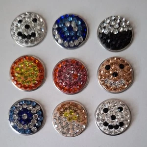 9x Click Buttons Druckknopf Wechselsystem passend für Armband Kette - Bild 1 von 1