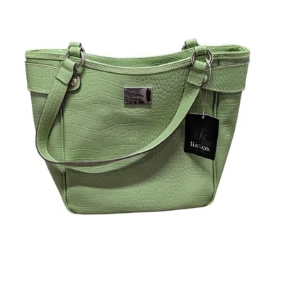 Bolso para mujer Liz & Co. verde apio texturizado polivinilo nuevo con etiquetas Foto 1 de 4