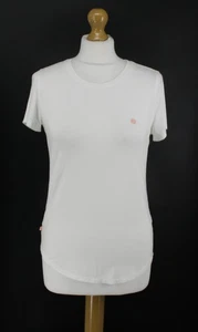 ACAI OUTDOOR WOMENS ON THE GO T-SHIRT CASUAL SHORT SLEEVE UK 8 WHITE AD - Picture 1 of 8