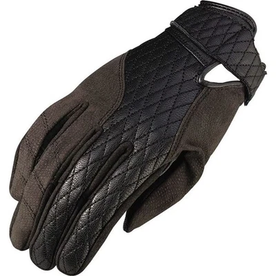 Z1R Bolt Women's Leather Motorcycle Gloves | Black - Image 1 of 4